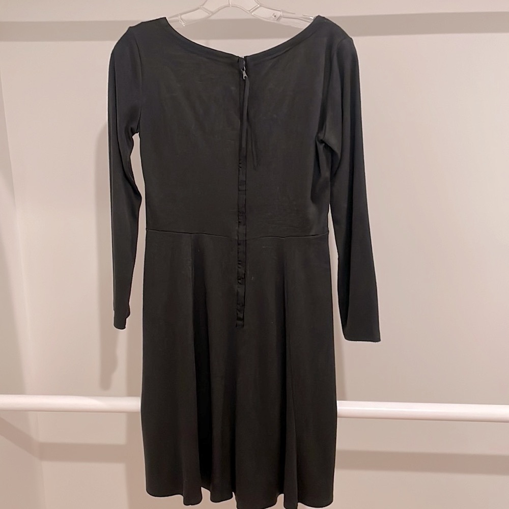 Ann Taylor 2P Dark Gray Long Sleeve Dress - Picture 3 of 6